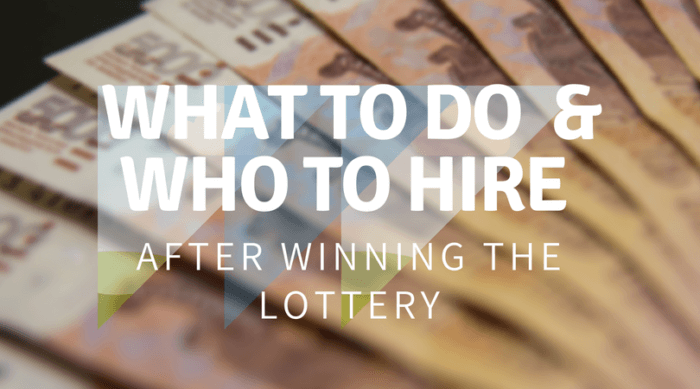 What Do You Do When You Win The Lottery